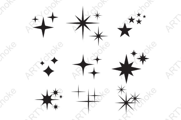 Download Sparkle Stars. SVG File Ready for Cricut - Star Collection
