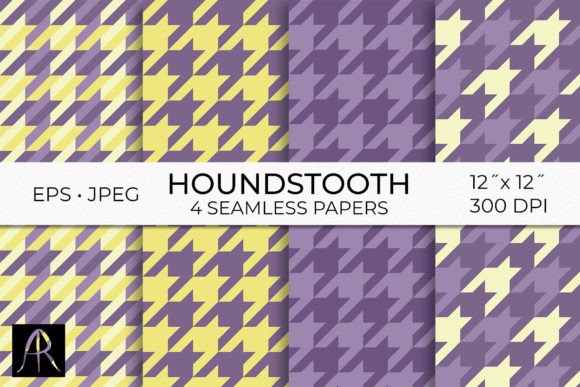 Download Purple Houndstooth Patterns - Premium Resources