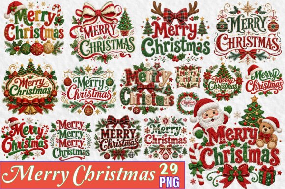 Download Merry Christmas Sublimation PNG Bundle - Merry Collection