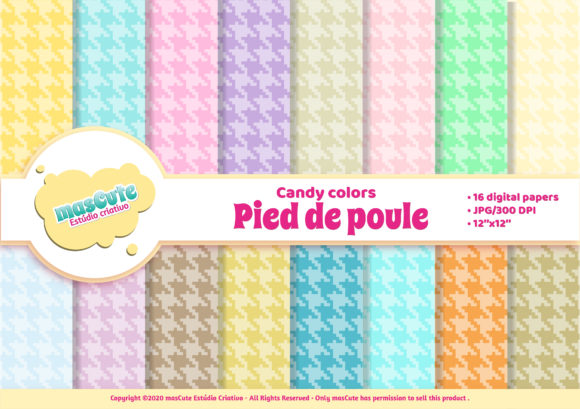 Download Digital Paper Pack - HoundsTooth - Houndstooth Collection