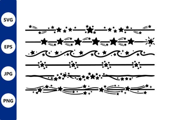 Download Star Border Pack Decorative Lines - Star Collection