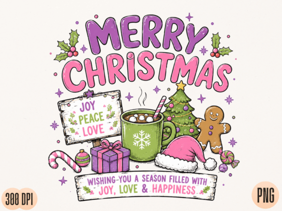 Download Merry Christmas Cocoa PNG Design, Ginger - Merry Collection