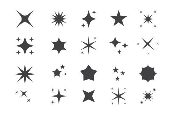 Download Collection of Star Icon Silhouettes - Star Collection