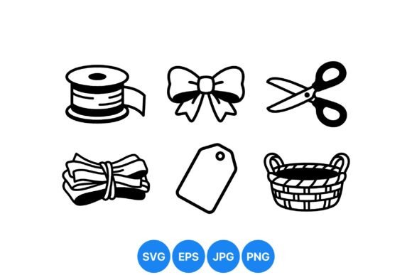 Download Craft Supplies SVG Icon Set - Craft supplies Collection