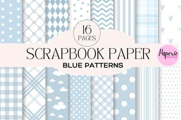 Download Blue Patterned Paper - Patterned paper Collection