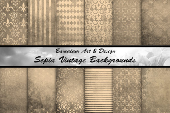 Download Sepia Vintage Patterned Backgrounds - Patterned backgrounds Collection