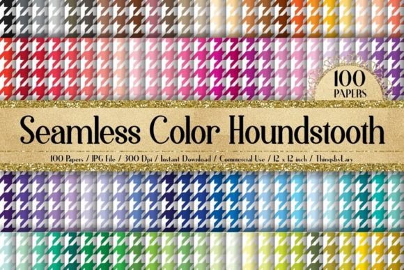Download Seamless Color Houndstooth Papers - Houndstooth Collection