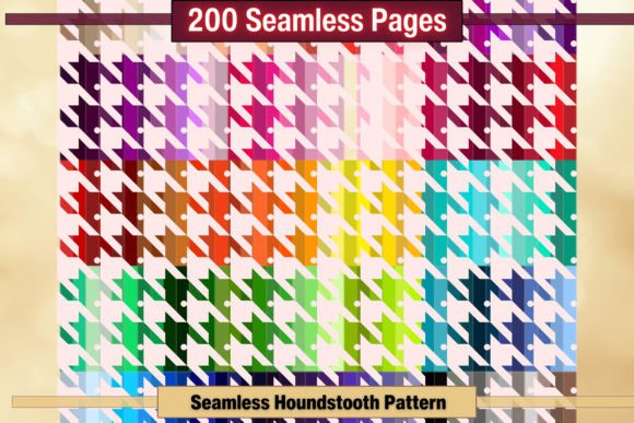 Download Seamless Houndstooth Pattern Pages - Premium Resources