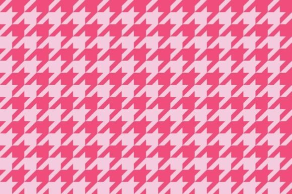 Download Seamless Pink Houndstooth Pattern - Premium Bundle