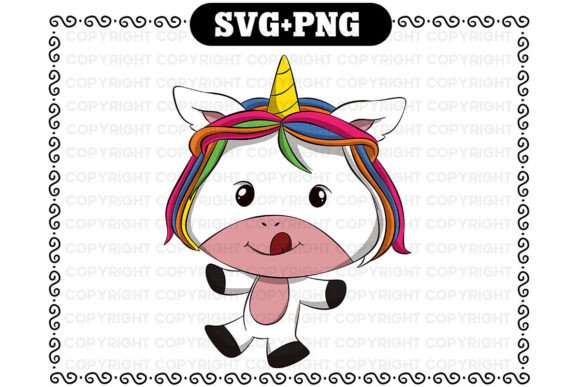 Download Cute Kawaii Unicorn Svg and Png - Kawaii unicorn Collection