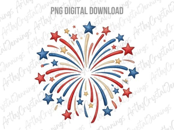 Download American Patriotic Fireworks Stars PNG - Star Collection
