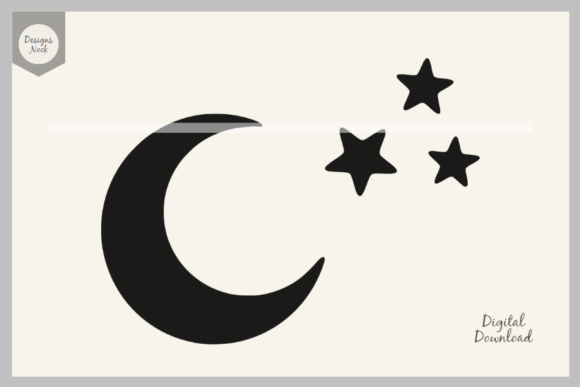 Download Moon and Stars SVG, Moon Stars Clipart - Star Collection