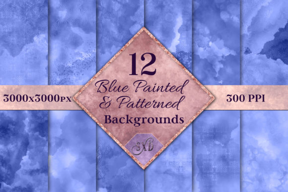 Download Blue Painted and Patterned Backgrounds - Patterned backgrounds Collection
