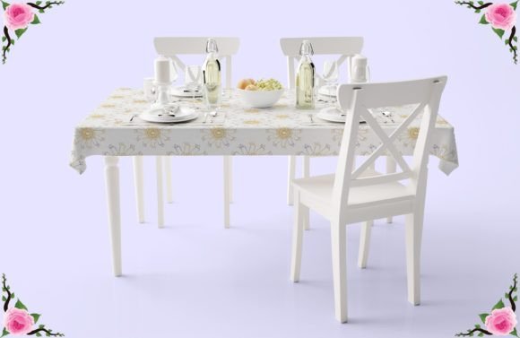 Download Dining Table Cloth Design V239 - Table cloth Collection