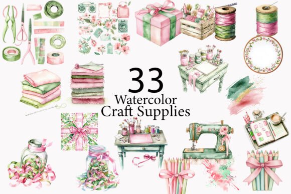 Download Craft Supplies Sublimation Clipart - Craft supplies Collection