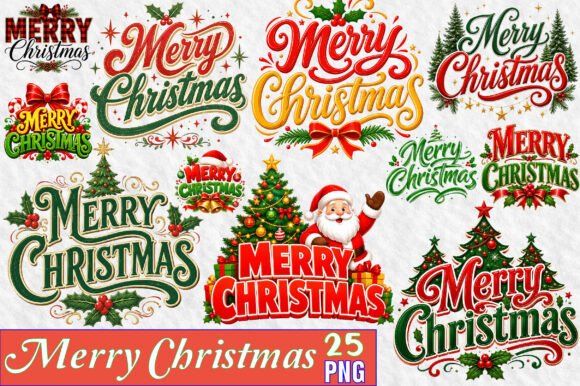 Download Merry Christmas Sublimation Png Bundle - Merry Collection