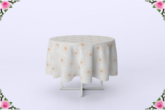 Download Round Dining Table Cloth Design V171 - Table cloth Collection
