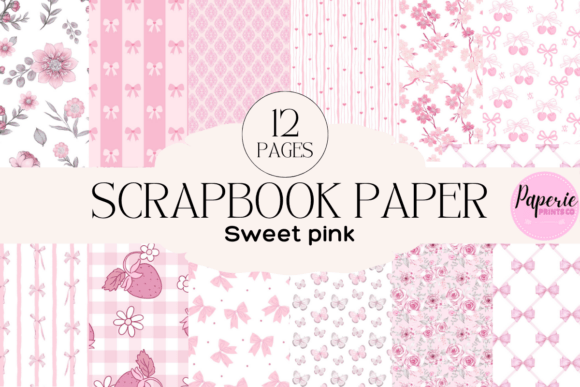 Download Pink Patterned Scrapbook Paper - Patterned Collection