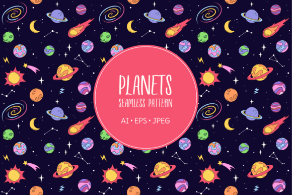Download Space, Planets and Stars Pattern - Star Collection