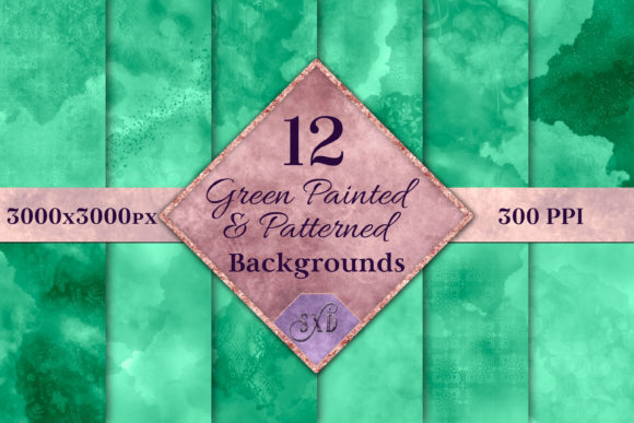 Download Green Painted and Patterned Backgrounds - Patterned backgrounds Collection