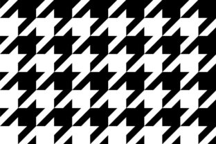 Download Black Houndstooth Pattern 2-inch Graphic - Houndstooth Collection