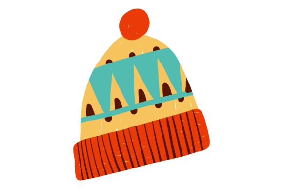 Download Winter Hat Icon. Cute Patterned Color Wo - Patterned Collection