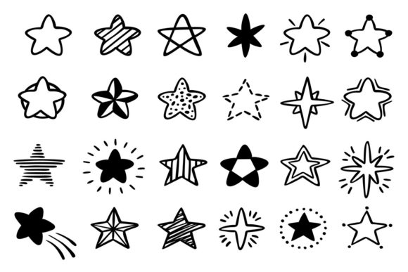 Download Hand-drawn Stars - Star Collection