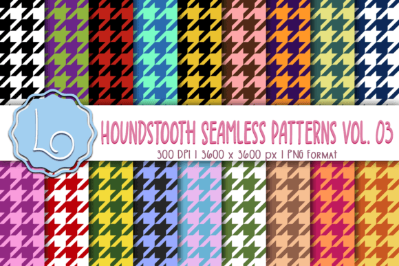 Download Houndstooth Seamless Patterns Vol. 03 - Houndstooth Collection