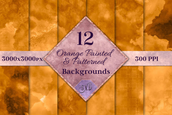 Download Orange Painted and Patterned Backgrounds - Patterned backgrounds Collection